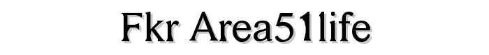 FKR Area51Life font
